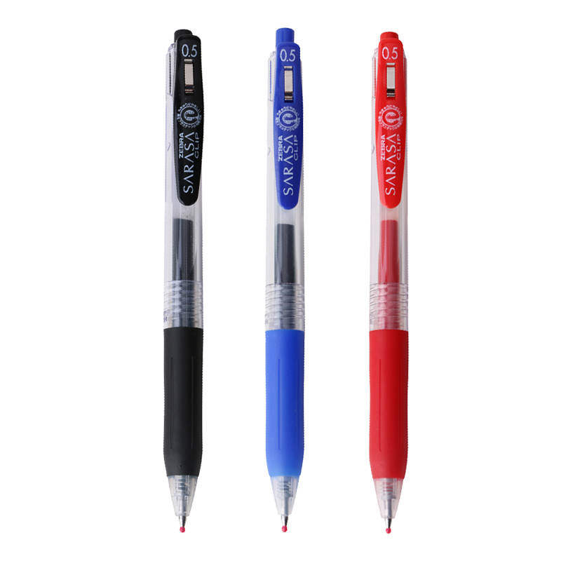 斑马牌(zebra)jj15-3c 按动中性笔/签字笔 0.5mm 3色套装