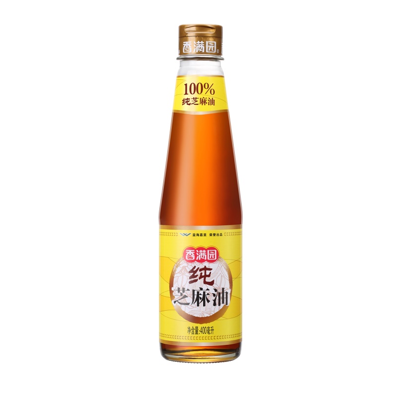 【京东直供】 食用油 烹饪火锅凉拌调味 满园芝麻油 香油 400ml