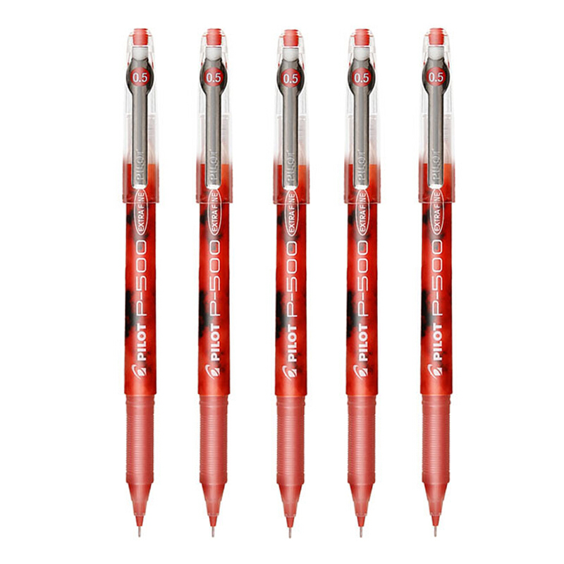 百乐(pilot)bl-p50/p500针管笔水笔中性笔签字笔 黑色 0.5mm 12支装